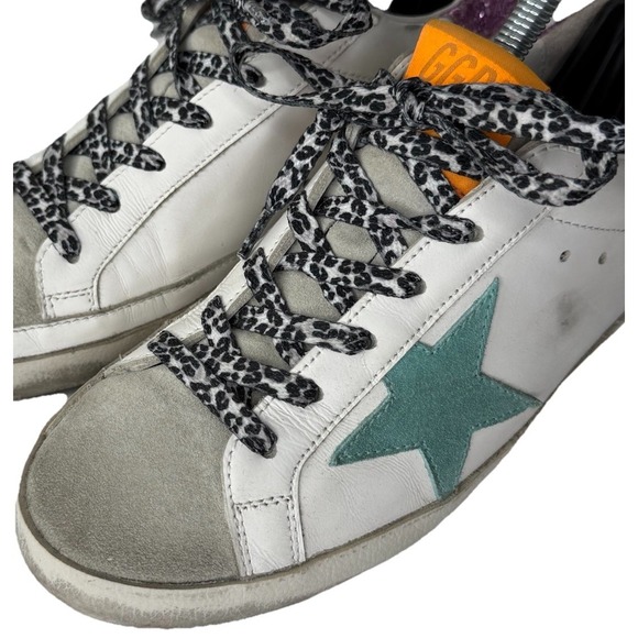 Golden Goose Superstar Classic with List Glitter Sneaker Shoes Womens 36 US 6 - Picture 5 of 16
